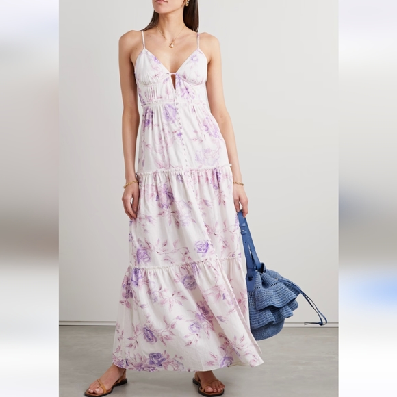 New LoveShackFancy Garnita Dress Size 4 - Picture 3 of 17